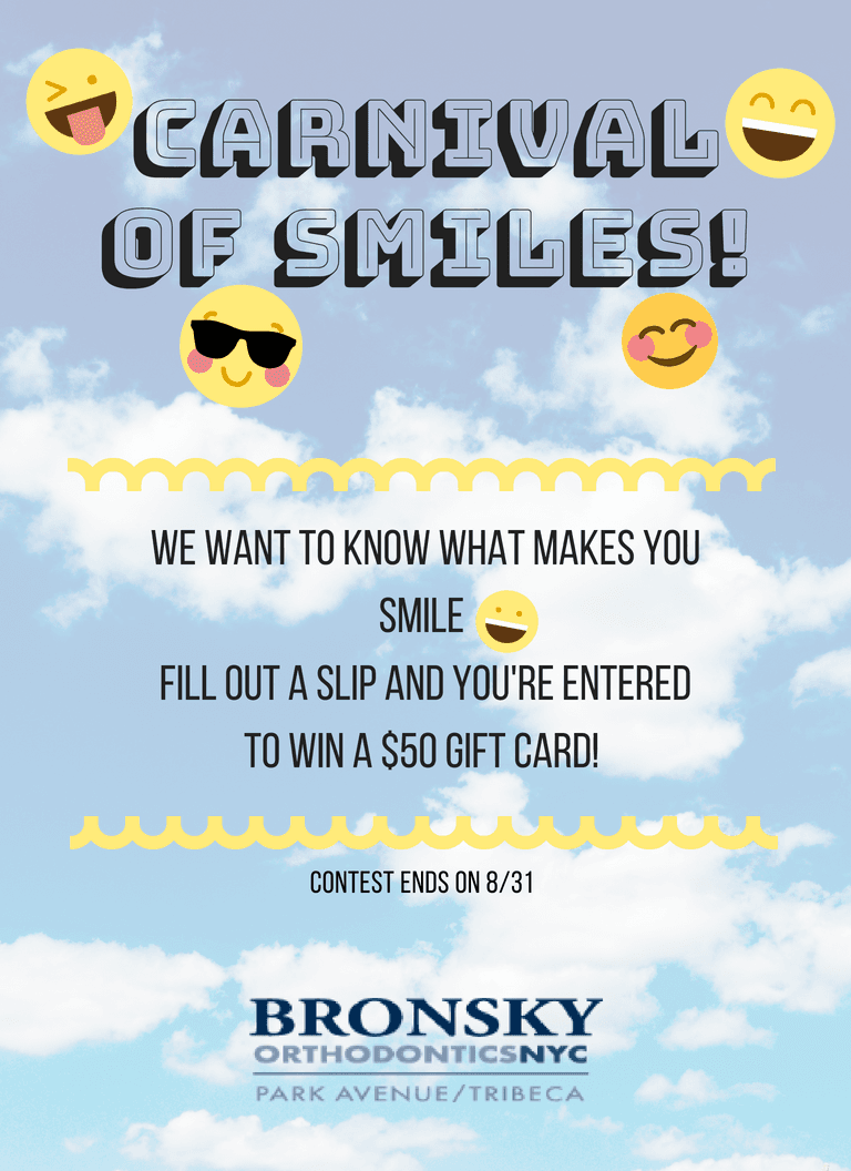 June, July, and August Contest Flyer fo A $50 Giftcard! Just Fill out a Slip & You're Entered To Win!